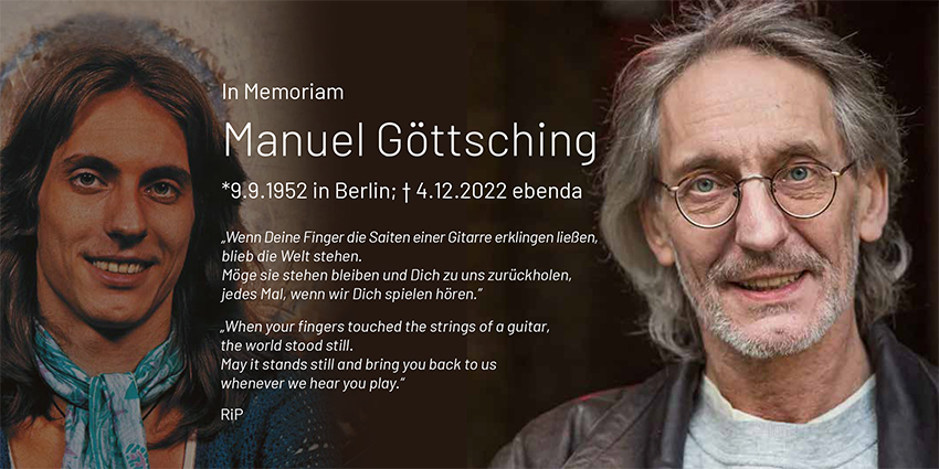 In Memoriam Manuel Göttsching